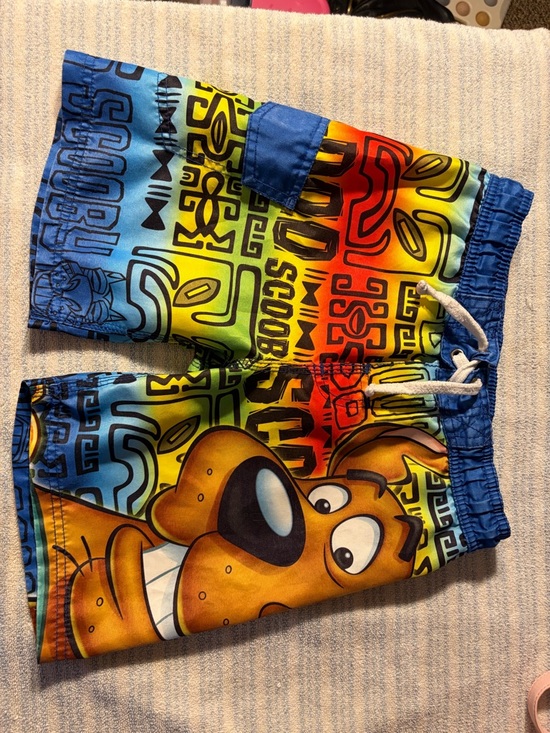 Hanna Barbera Other - Scooby-Doo Multicolor Boys' Swim Shorts with Drawstring